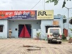 The police station in Bhindi Saidan village of Amritsar where the blast took place.