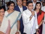 Trinamool Congress national general secretary Abhishek Banerjee addresses the media after meeting the Chief Electoral Officer in Kolkata on Monday. (ANI)