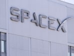 SpaceX signage displayed outside a Space Exploration Technologies Corp. facility in Hawthorne, California on March 26, 2026. Starlink satellite anomaly causes communication loss, no risk to missions, says SpaceX