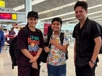 Rahul Arunoday Banerjee with wife Priyanka Sarkar and son Shahaj.
