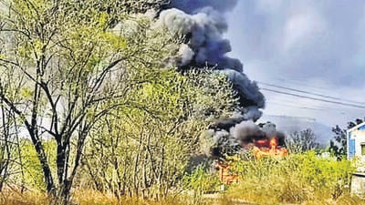 Explosion triggers major fire at chemical factory in Tasawade MIDC Explosion triggers major fire at chemical factory in Tasawade MIDC