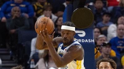 Golden State Warriors forward Jimmy Butler III (10) pictured, (IMAGN IMAGES via Reuters Connect)