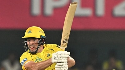 Jamie Overton registered 43 off 36 balls. (AFP) Jamie Overton registered 43 off 36 balls. (AFP)