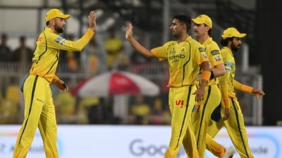 For CSK, Anshul Kamboj took two wickets. (AFP) For CSK, Anshul Kamboj took two wickets. (AFP)