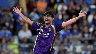 Kartik Tyagi scalped one wicket against the Mumbai Indians. (REUTERS)