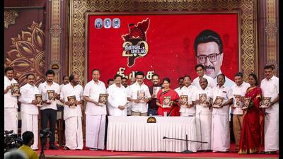 Governments led by both the DMK and the AIADMK have been promising populist benefits to voters, especially women, in the state for a long time now. The DMK’s latest promise of a ₹8,000 “coupon” to buy home gadgets needs to be seen as a continuation of this tradition. (PTI) Governments led by both the DMK and the AIADMK have been promising populist benefits to voters, especially women, in the state for a long time now. The DMK’s latest promise of a ₹8,000 “coupon” to buy home gadgets needs to be seen as a continuation of this tradition. (PTI)