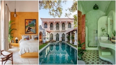 The villa boasts intricate Indo-Portuguese architecture, a tranquil outdoor space, and thoughtfully designed interiors. The villa boasts intricate Indo-Portuguese architecture, a tranquil outdoor space, and thoughtfully designed interiors.