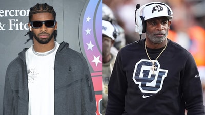 Shedeur Sanders (L) and his dad, Deion Sanders. (File Photos) Shedeur Sanders (L) and his dad, Deion Sanders. (File Photos)