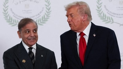 Pakistan PM Shehbaz Sharif with US President Donald Trump (REUTERS)