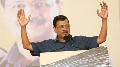AAP leaders Arvind Kejriwal address a public meeting in Dahod, Gujarat. AAP leaders Arvind Kejriwal address a public meeting in Dahod, Gujarat.