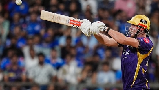 Cameron Green plays a shot during an Indian Premier League (IPL) 2026 T20 cricket match between Mumbai Indians and Kolkata Knight Riders, (PTI)