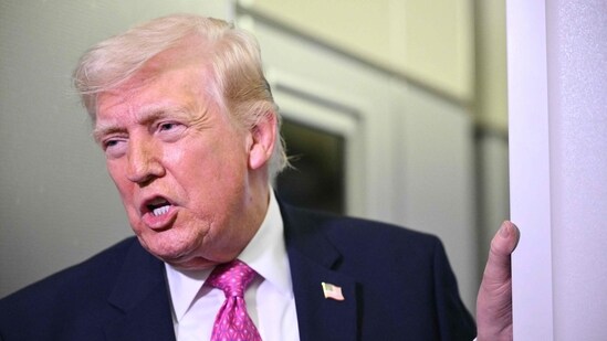 Trump says White House ballroom will hide military complex. (AFP)