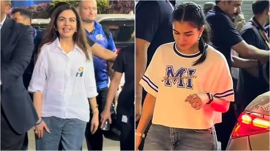 Ambani family embraces casual chic at IPL match, ditching glam for comfort. (Instagram)