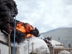 Iran attacked and set ablaze a fully loaded crude oil tanker off Dubai.