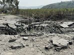 The damaged Qasmiyeh Bridge over the Litani river, after it was hit by an Israeli strike in southern Lebanon, following an escalation between Hezbollah and Israel amid the US-Israeli conflict with Iran