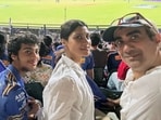 Konkona Sen Sharma and Ranvir Shorey at the Mumbai Indians vs Kolkata Knight Riders IPL game.