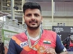 Ludhiana’s para table tennis player Shubham Wadhwa. (HT Photo)