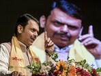 Maharashtra chief minister Devendra Fadnavis addresses a gathering in Nagpur on Sunday. (PTI)