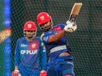 Punjab Kings' captain Shreyas Iyer during a practice session.