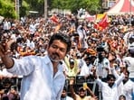 Tamilaga Vettri Kazhagam (TVK) chief and actor Vijay started campaigning after filing his nomination papers for the Tamil Nadu Assembly elections from the Perambur constituency, in Chennai. 