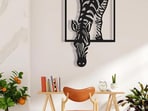Unique wall art and decor, turning a simple corner into a refined focal point.