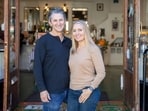 Amy Hillyard is seen with her husband as the 52-year-old went missing suddenly and authorities have not found her. 
