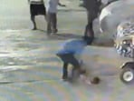 The incident, which was captured on the CCTV camera, took place in a housing society at Vasai on Monday night.