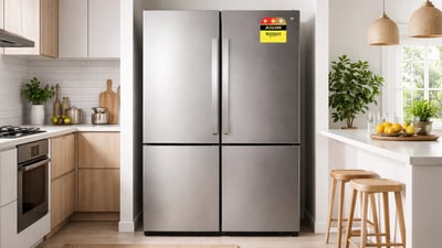 Check out the best 5 star refrigerators that are way more energy efficient than older refrigerators. (AI Generated) Check out the best 5 star refrigerators that are way more energy efficient than older refrigerators. (AI Generated)