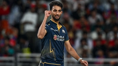 Prasidh Krishna picked up three quick wickets changing the momentum of the game. (ANI Pic Service) Prasidh Krishna picked up three quick wickets changing the momentum of the game. (ANI Pic Service)