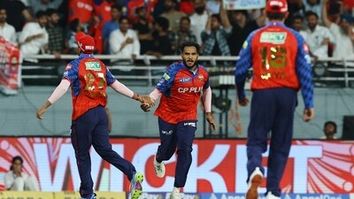 Vyshak Vijaykumar picked up three wickets for 34 in his four overs and took the momentum away from the Titans. (REUTERS)