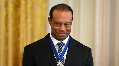 Tiger Woods got into a car crash in Florida and was arrested on DUI charges. (AFP)