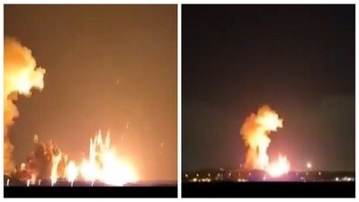 ইরানের অস্ত্রভান্ডারে US-ইজরায়েলের 'বাঙ্কার বাস্টার' হামলা (সৌজন্যে টুইটার)