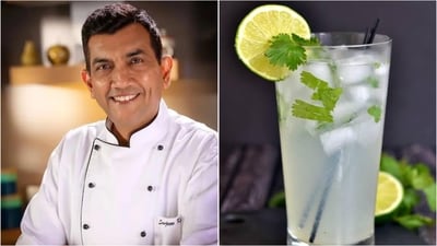 Beat the summer heat with Sanjeev Kapoor's hydrating coconut water lime cooler. (Instagram) Beat the summer heat with Sanjeev Kapoor's hydrating coconut water lime cooler. (Instagram)