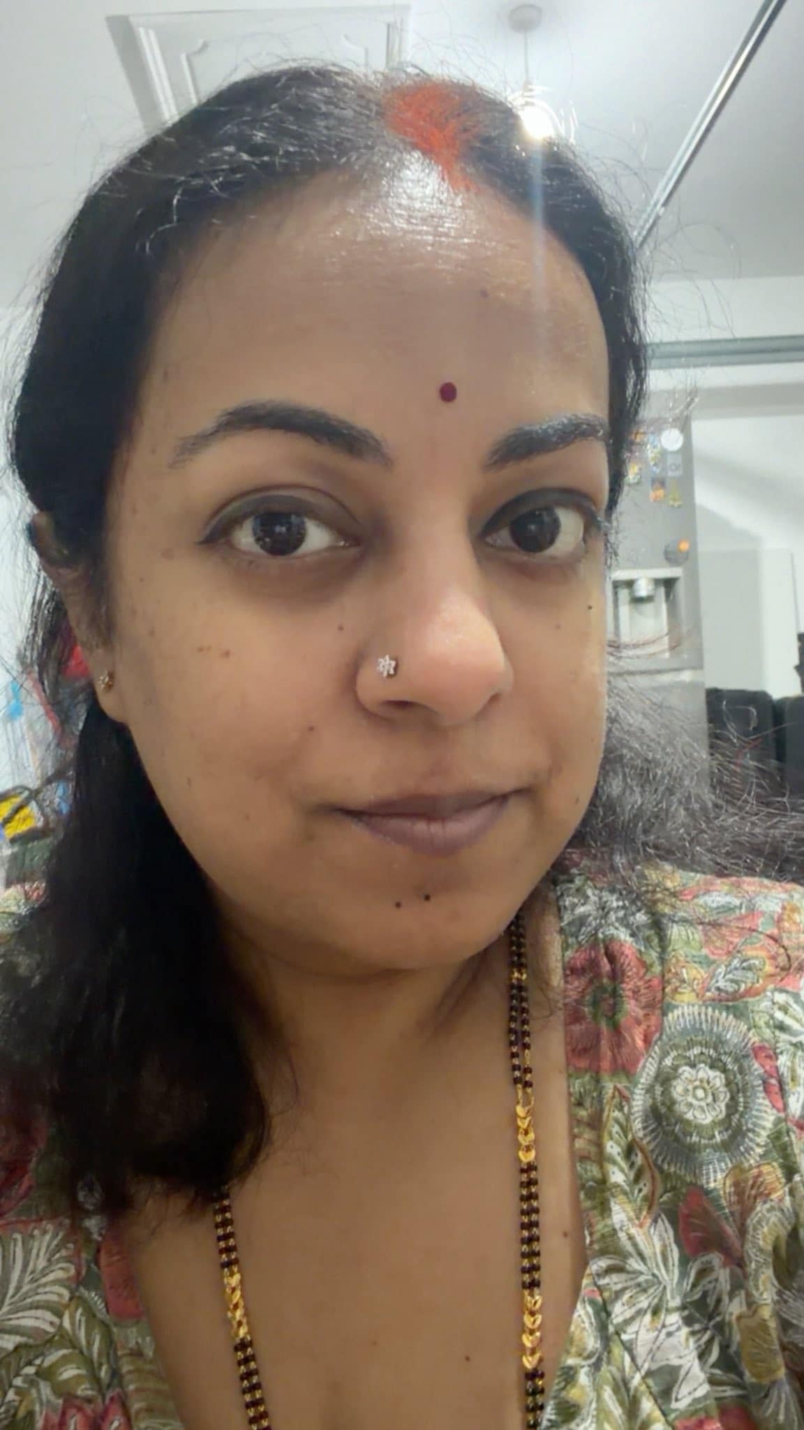 The British-Indian who wore sindoor and mangalsutra to her office. (Aakanksha Sadekar Chauhan) The British-Indian who wore sindoor and mangalsutra to her office. (Aakanksha Sadekar Chauhan)