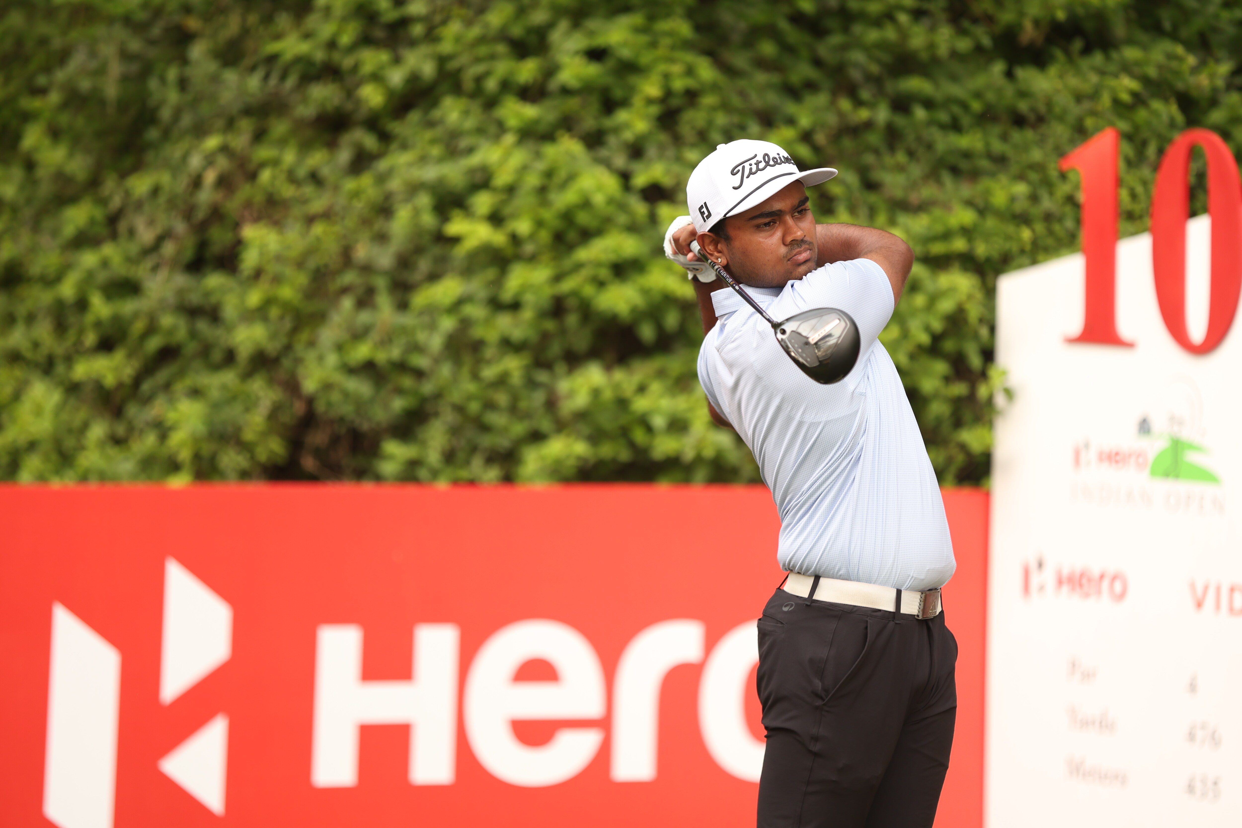 18-year-old S Manoj was tied 43rd and the best placed Indian in the tournament. (Hero Indian Open) 18-year-old S Manoj was tied 43rd and the best placed Indian in the tournament. (Hero Indian Open)