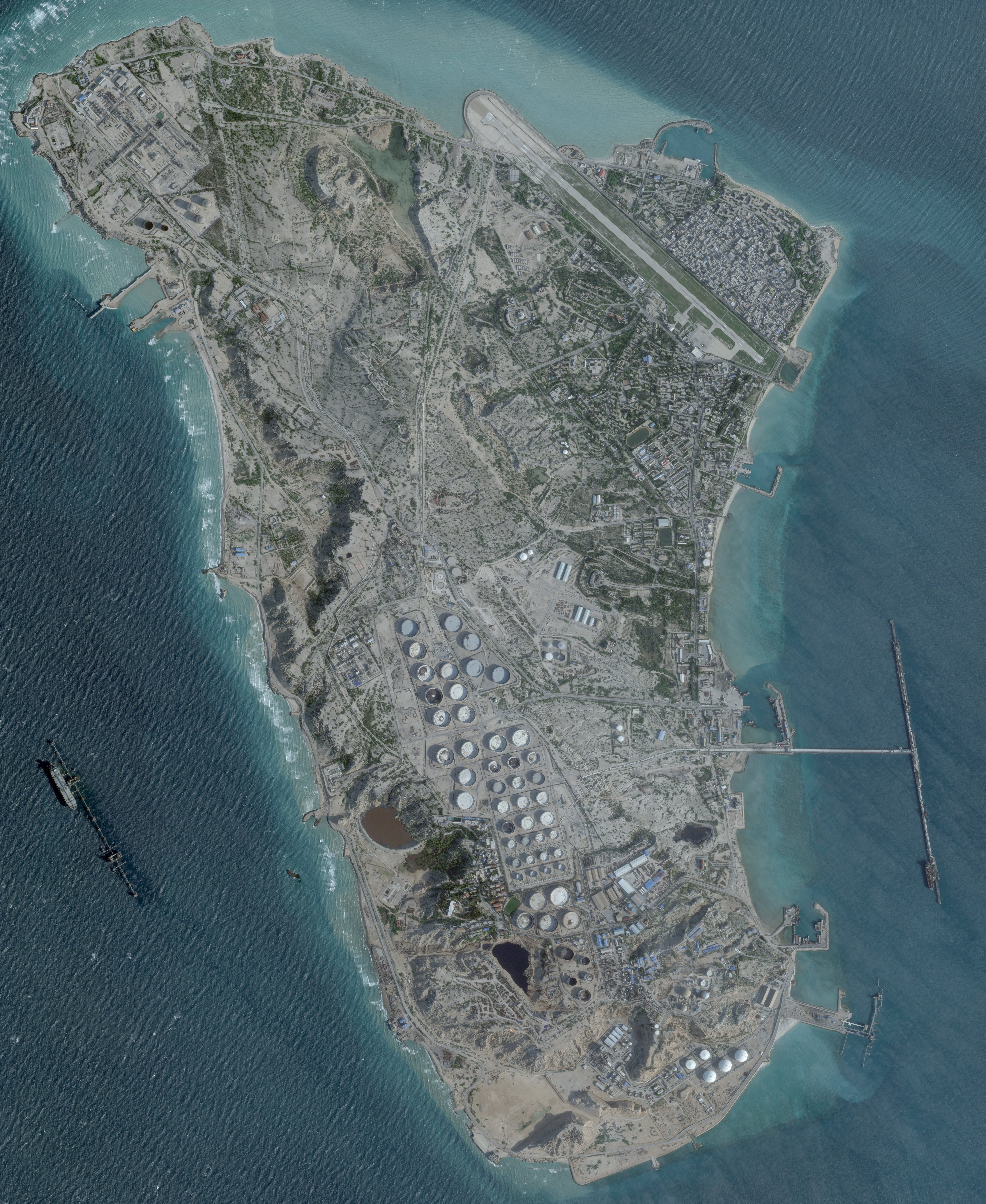 A satellite image shows an oil terminal at Kharg Island, Iran, February 25, 2026 (REUTERS)