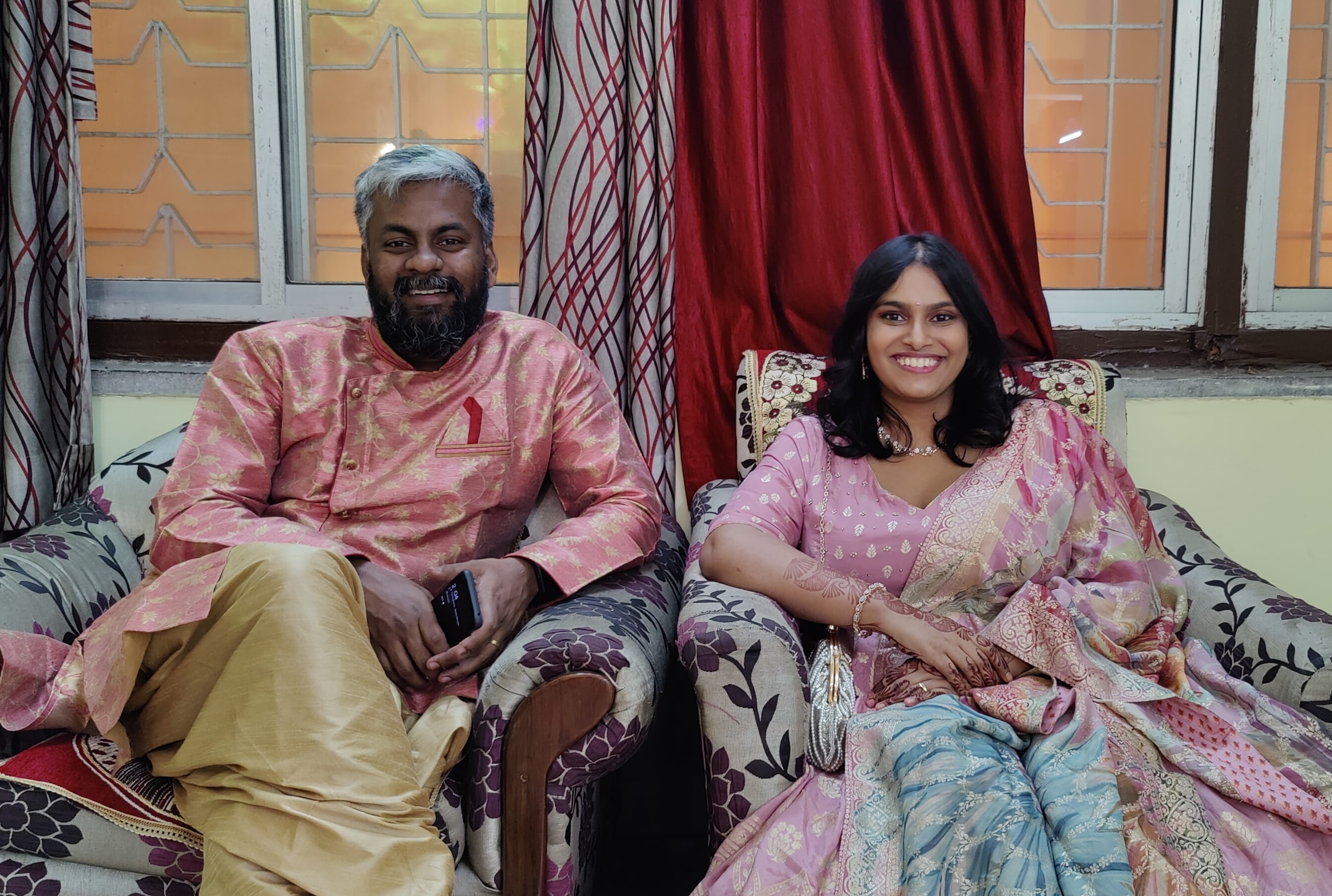 Sukanya Gupta with her husband, Niranjan S. (Sukanya Gupta)