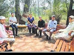 (From left) Bhaskar Mandvi, (in purple) Ranita, Ratan Elam, Rupesh and Pawan Anand Reddy. (Photo/Prawesh Lama)