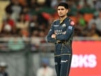 Shubman Gill looks on during the 2026 IPL match between Punjab Kings and Gujarat Titans.