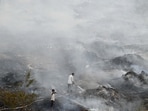 Data shows 623 waste fires in 2025, with IMT Manesar and Sector 29 reporting the highest numbers. Authorities plan awareness drives and coordination. (Parveen Kumar/HT)