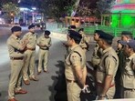 Heavy police deployment in Dehradun to crack down on criminals in the Uttarakhand capital. (HT Photo) Heavy police deployment in Dehradun to crack down on criminals in the Uttarakhand capital. (HT Photo)