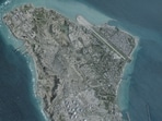 A satellite image shows an oil terminal at Kharg Island, Iran, February 25, 2026