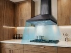 These chimneys are ideal for a stove with four cooktops.