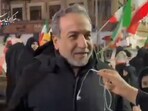 Iran Foreign Minister Abbas Araghchi attended a gathering on the eve of the Islamic Republic Day in Tehran.