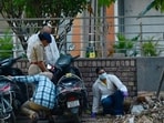 Police teams reached the site and cordoned off the area.