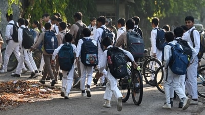 Schools across the capital reopened on Wednesday morning for the new academic session. (Vipin Kumar) Schools across the capital reopened on Wednesday morning for the new academic session. (Vipin Kumar)