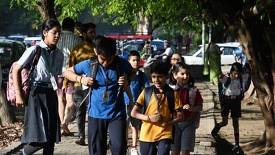 Schools reopens for new session in the morning in the capital on Wednesday in New Delhi (Vipin Kumar) Schools reopens for new session in the morning in the capital on Wednesday in New Delhi (Vipin Kumar)