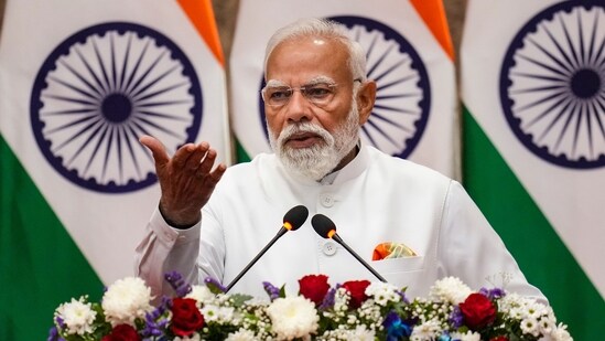 Jain Acharya Padmasagarsurishwarji Maharaj praised Prime Minister Modi's leadership as a blessing for the nation, highlighting his principled governance, personal attributes, and effective crisis management. (PTI)