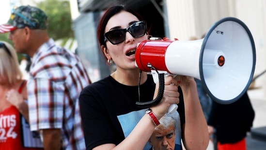 Laura Loomer dropped bombshell claims amid reports of Kristi Noem's husband, Bryon crossdressing. (X/@GeneralMCNews)