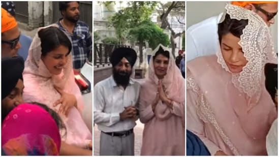 Priyanka Chopra visits the Golden Temple.